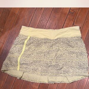 lululemon athletica Yellow and Black Mini Skirt vintage